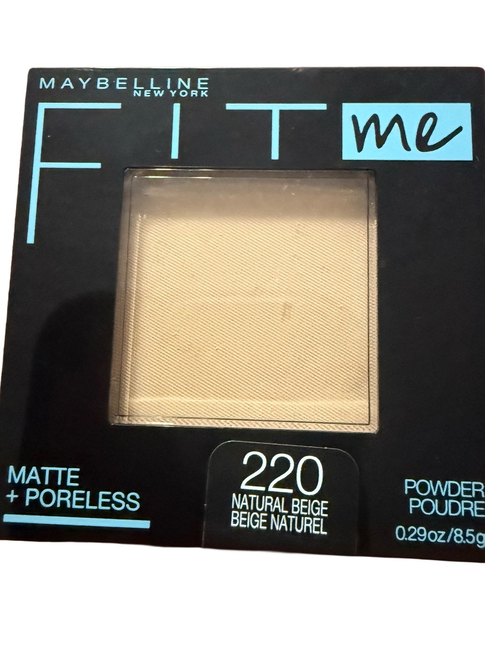 Maybelline Fit Me Matte + Poreless Powder Natural Beige 220 – New & Sealed